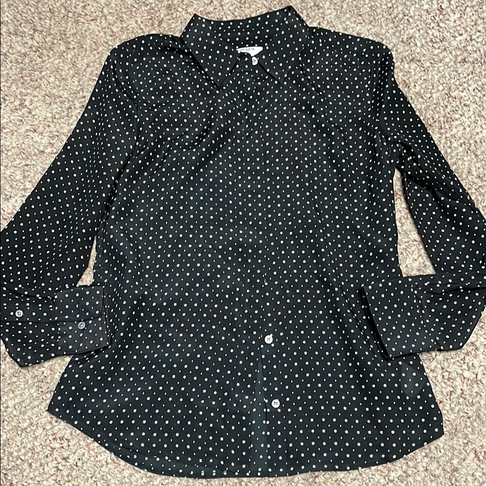 100% silk star print Button-Up Shirt